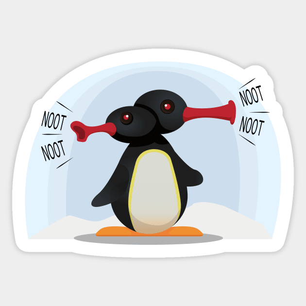 Noot Noot Sticker by Mansemat